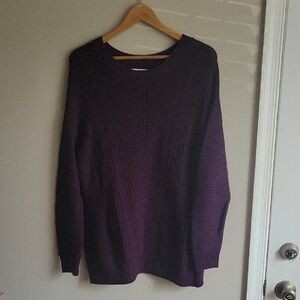 NWT Sonoma Knit Dark Purple Sweater